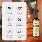 Natural Beeswax Spray | Non-Toxic Furniture Care Solution with Effortless Application | Ideal for a Brilliant Shine on Treated Surfaces