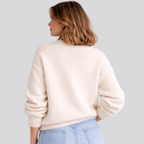 Oversized Women's Merino Wool Sweater – Casual Wear, Cozy Layering
