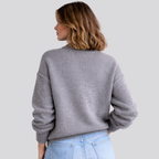 Oversized Women's Merino Wool Sweater – Casual Wear, Cozy Layering