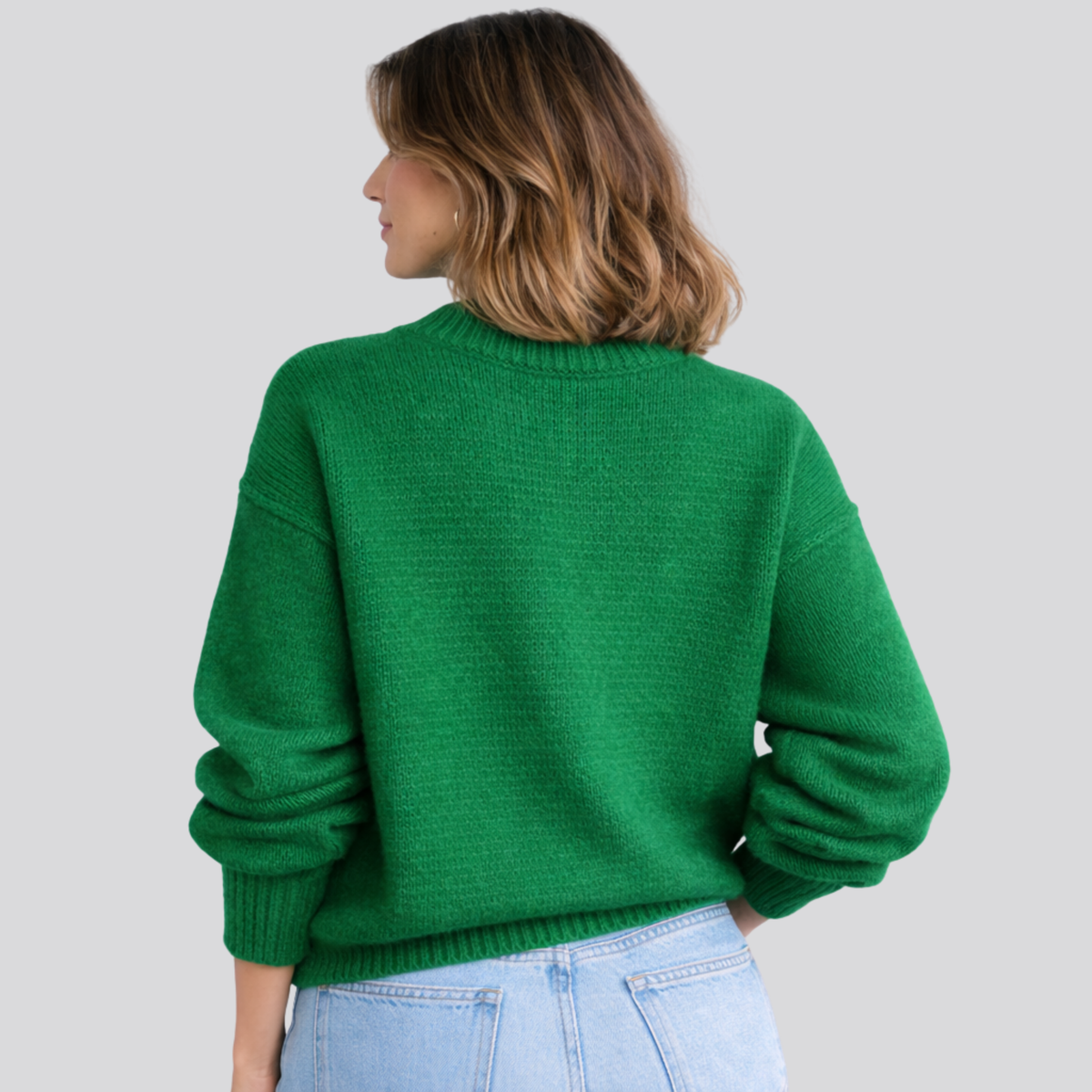 Oversized Women's Merino Wool Sweater – Casual Wear, Cozy Layering