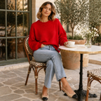 Oversized Women's Merino Wool Sweater – Casual Wear, Cozy Layering
