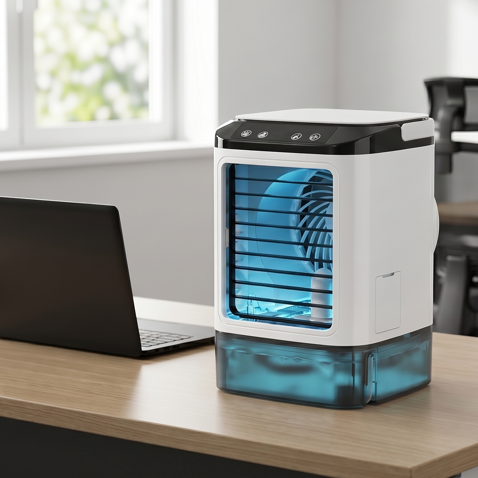 Portable 3-in-1 Air Cooler with Humidifier and Rechargeable Battery – Home, Travel