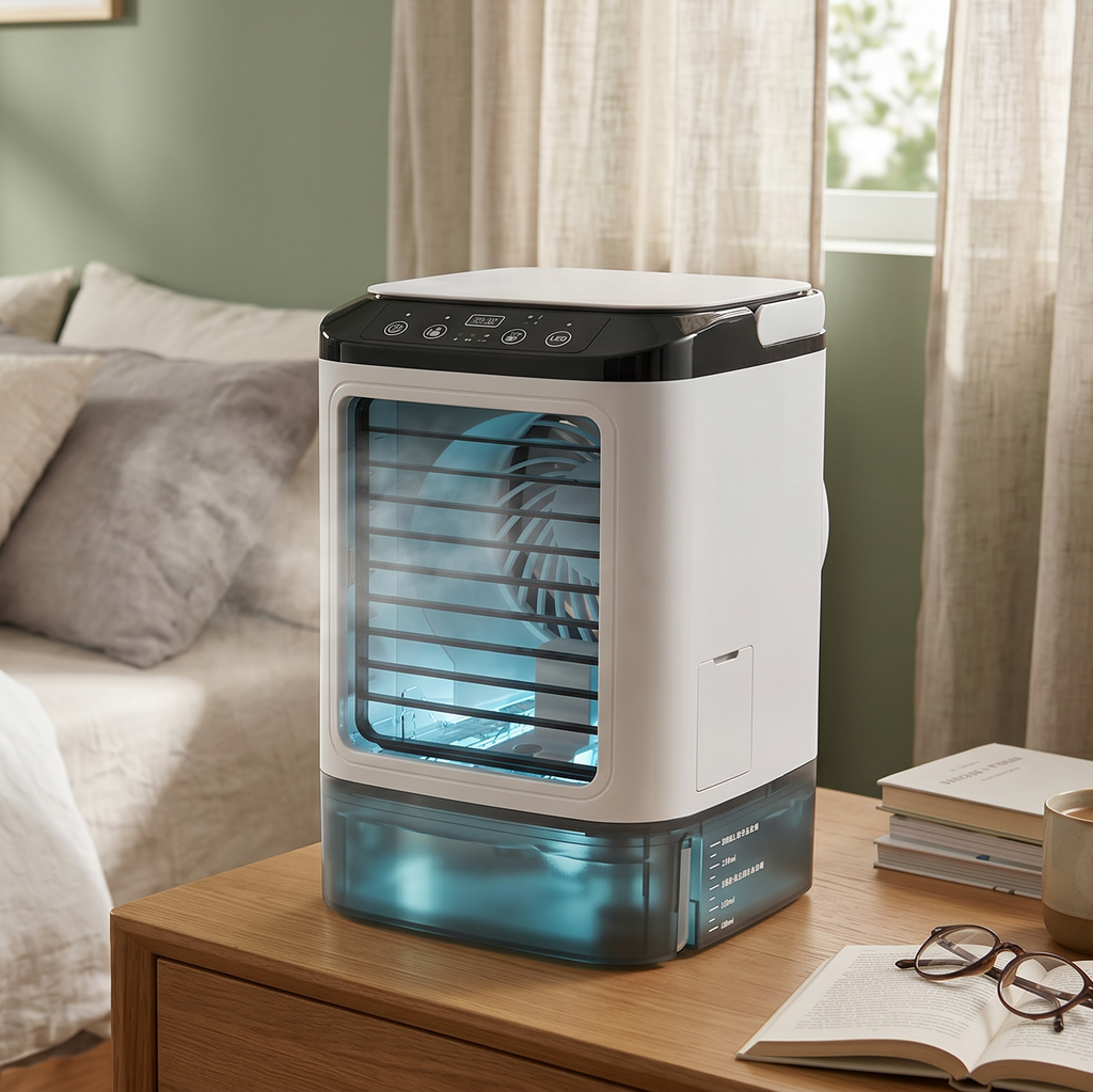 Portable 3-in-1 Air Cooler with Humidifier and Rechargeable Battery – Home, Travel