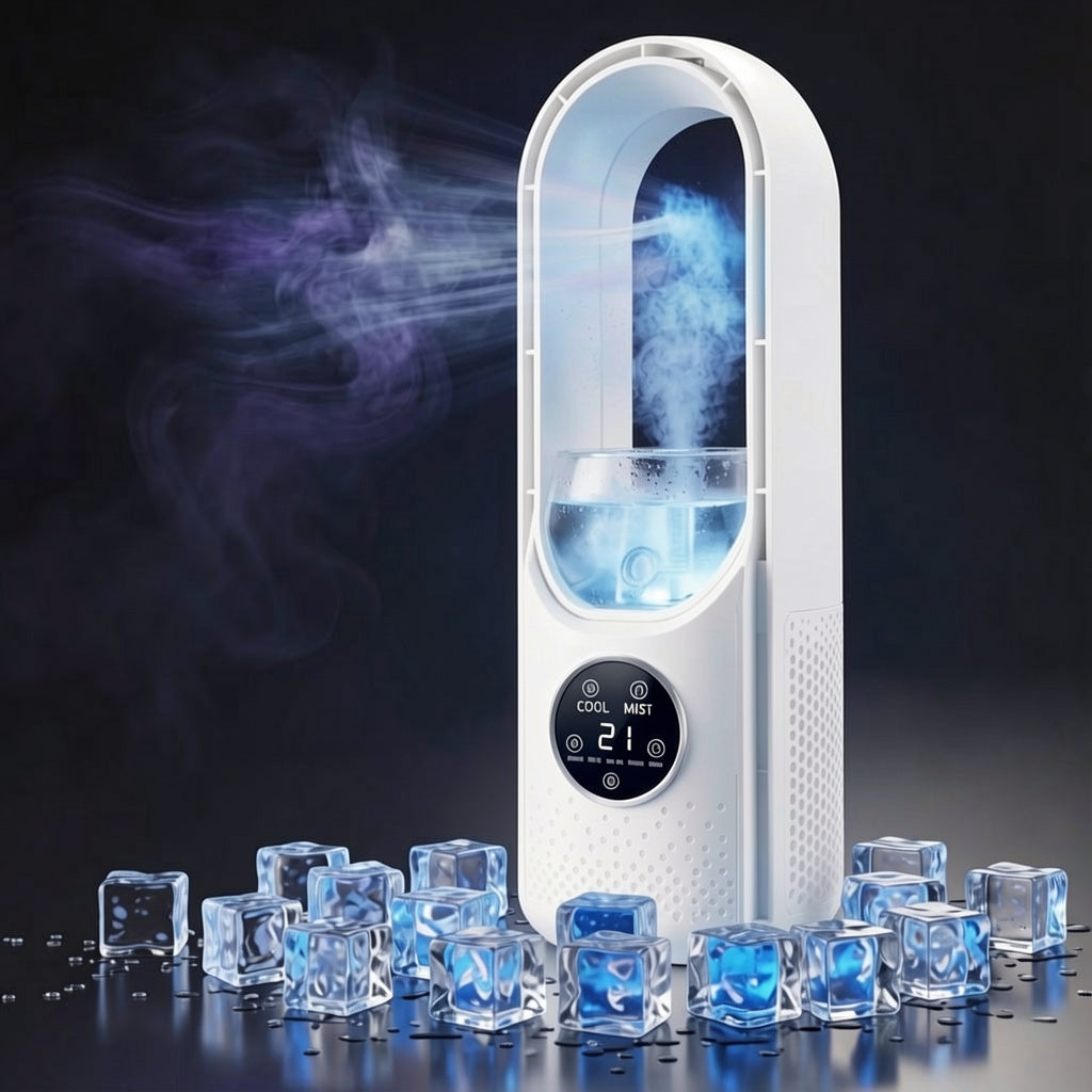 Portable 3-in-1 Air Cooler with Humidifier and Silent Motor – Office, Night