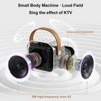 Portable Bluetooth Karaoke Machine with Wireless Microphones – Family Fun, Gift Idea