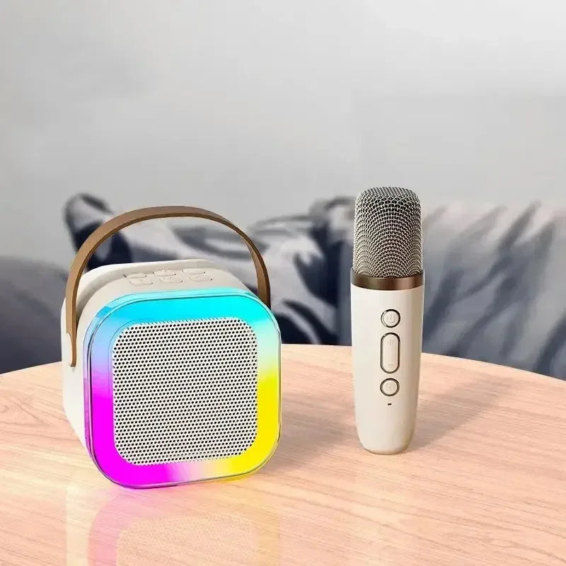 Portable Bluetooth Karaoke Machine with Wireless Microphones – Family Fun, Gift Idea