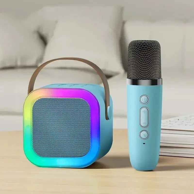Portable Bluetooth Karaoke Machine with Wireless Microphones – Family Fun, Gift Idea
