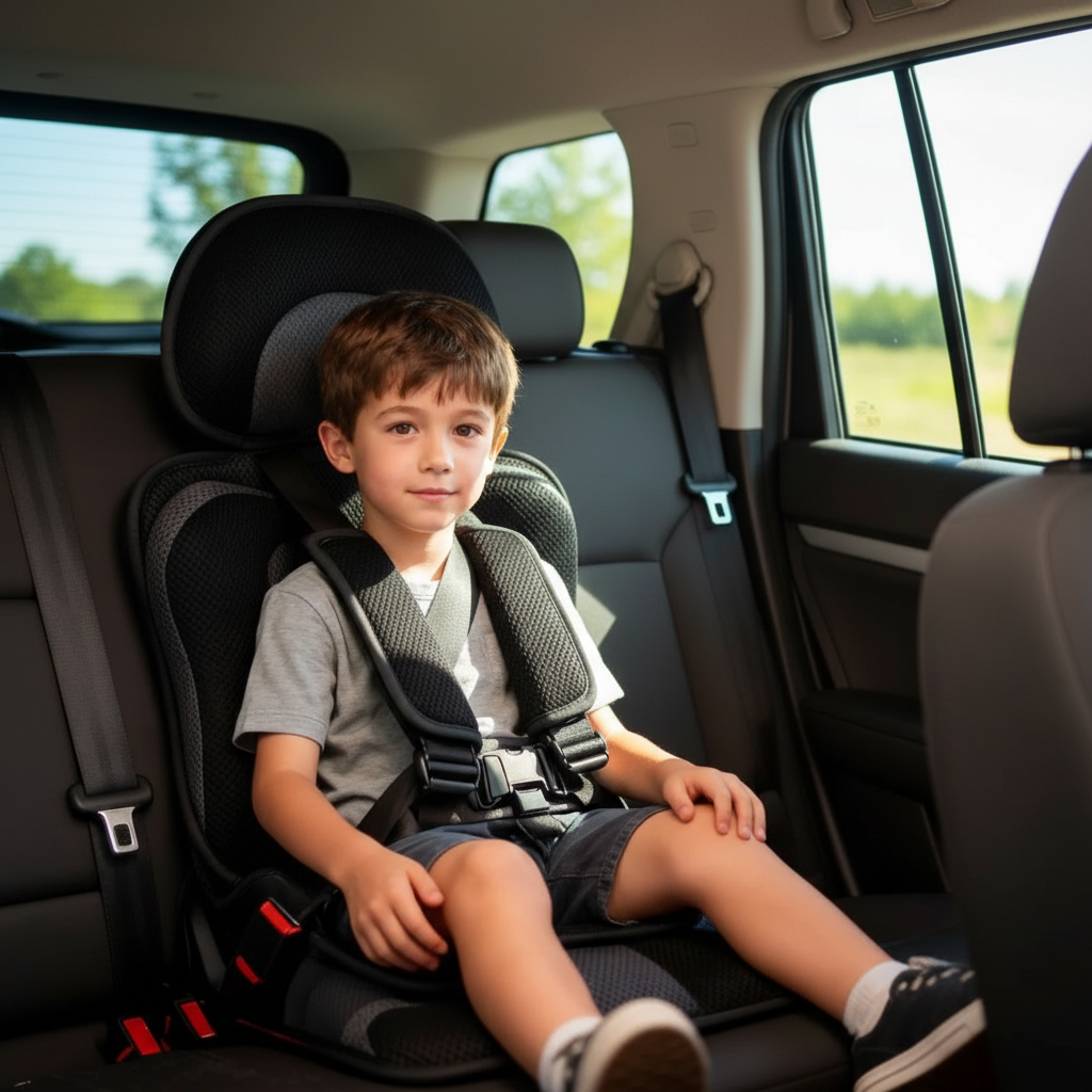 Portable Foldable Child Car Booster Seat – Travel, Safety