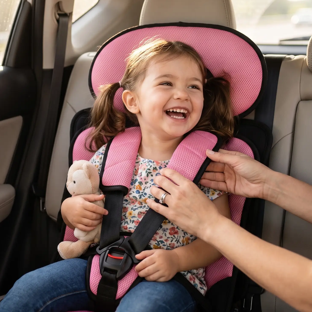 Portable Foldable Child Car Booster Seat – Travel, Safety