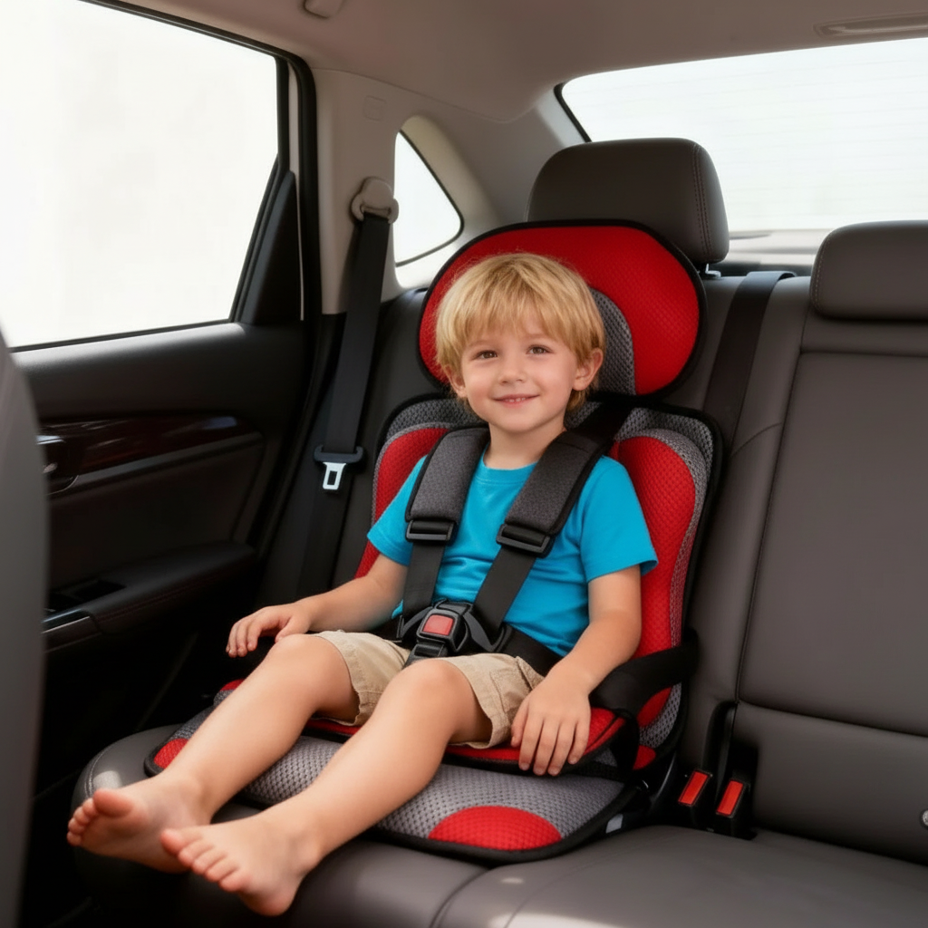 Portable Foldable Child Car Booster Seat – Travel, Safety