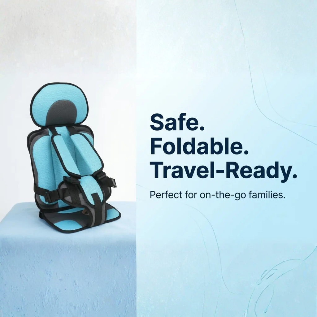 Portable Foldable Child Car Booster Seat – Travel, Safety