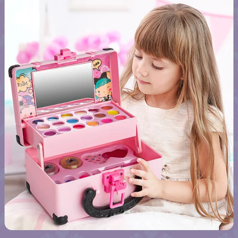 Princess Makeup Play Set for Kids - Non-Toxic Cosmetic Kit with Lipstick & Eye Shadow – Creative Play, Gift Idea