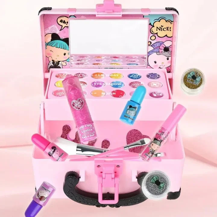 Princess Makeup Play Set for Kids - Non-Toxic Cosmetic Kit with Lipstick & Eye Shadow – Creative Play, Gift Idea