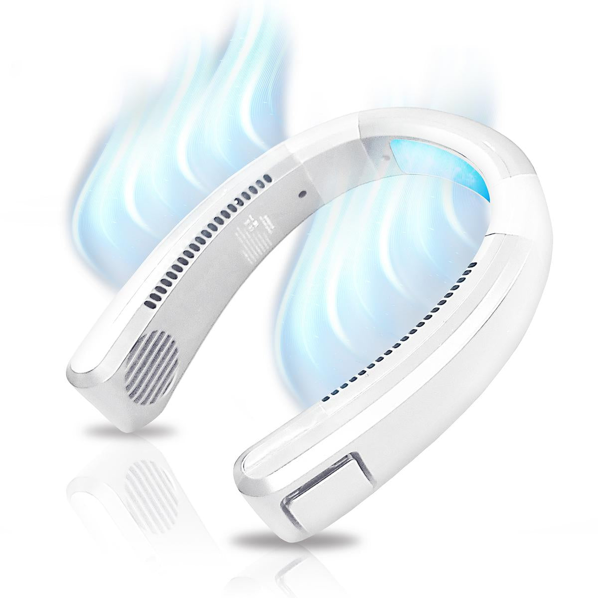 AeroChill Neck Fan Rechargeable Bladeless Portable Cooling – Travel, Office