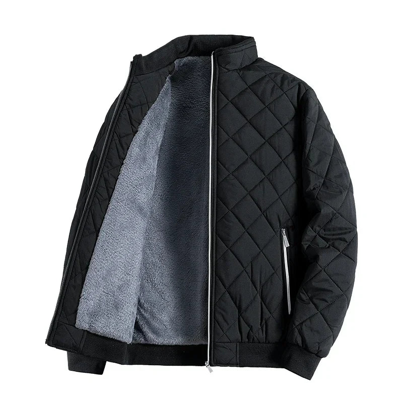Quilted Fleece Jacket with Thermal Lining – Warm Winter, Outdoor Adventure