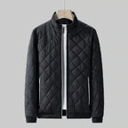 Quilted Puffer Jacket Men's Lightweight Insulated Stand Collar – Casual, Outdoor