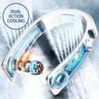 AeroChill Neck Fan Rechargeable Bladeless Portable Cooling – Travel, Office