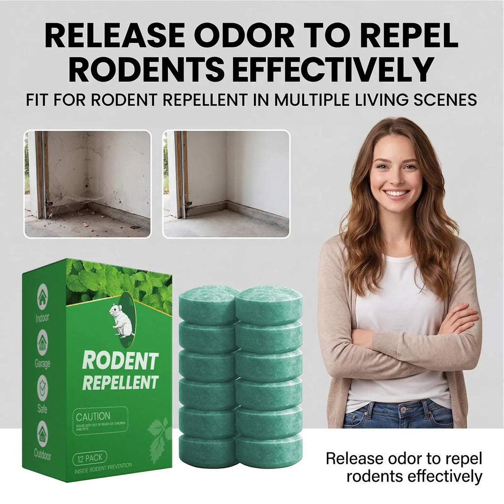 Rodent Repellent Balls 12 Pack Natural Peppermint Oil – Home Safety, Pet Protection