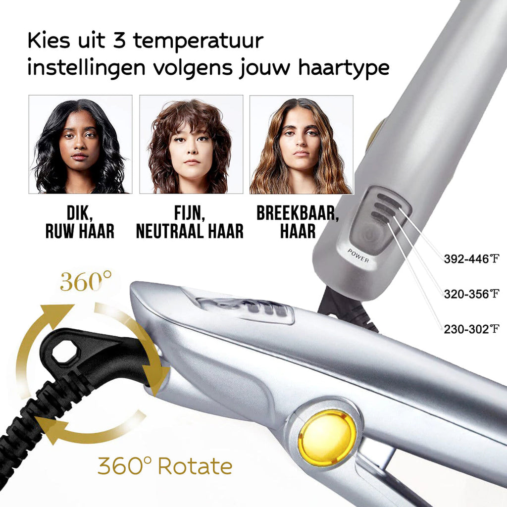 Rotating Hair Styler Iron & Curler – Hair Styling, Daily Use