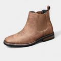Rugged Men's Boots with Elastic Side Panels – Classic Style, Durable Comfort