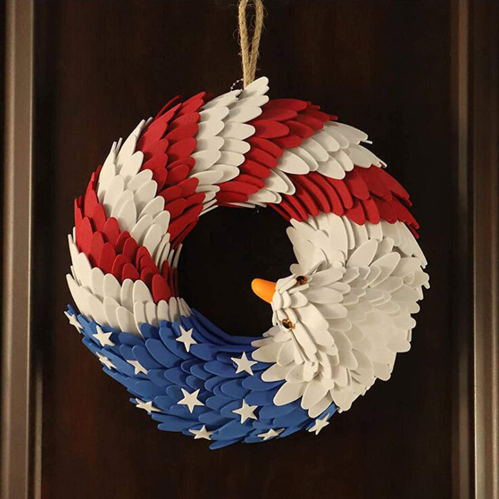 Rustic Eagle Wreath | Handcrafted Weather-Resistant Decor – Patriotic Home, Unique Tribute