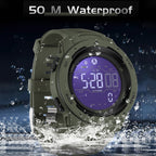 Digital Waterproof Military Pedometer Watch – Fitness, Outdoor Adventure
