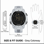 Digital Waterproof Military Pedometer Watch – Fitness, Outdoor Adventure