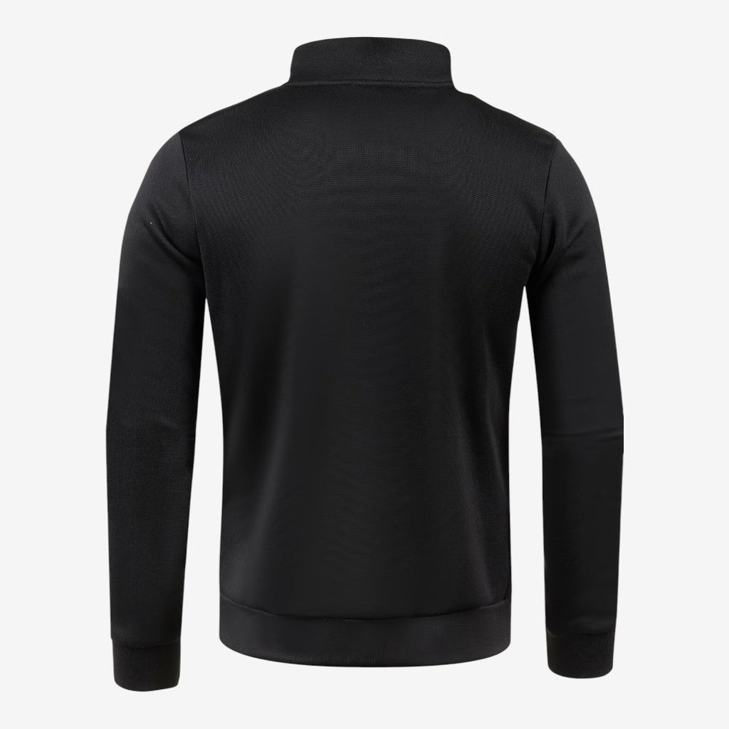 Slim-Fit Men's Knit Zip Jacket with High Neck – Casual, Everyday Wear