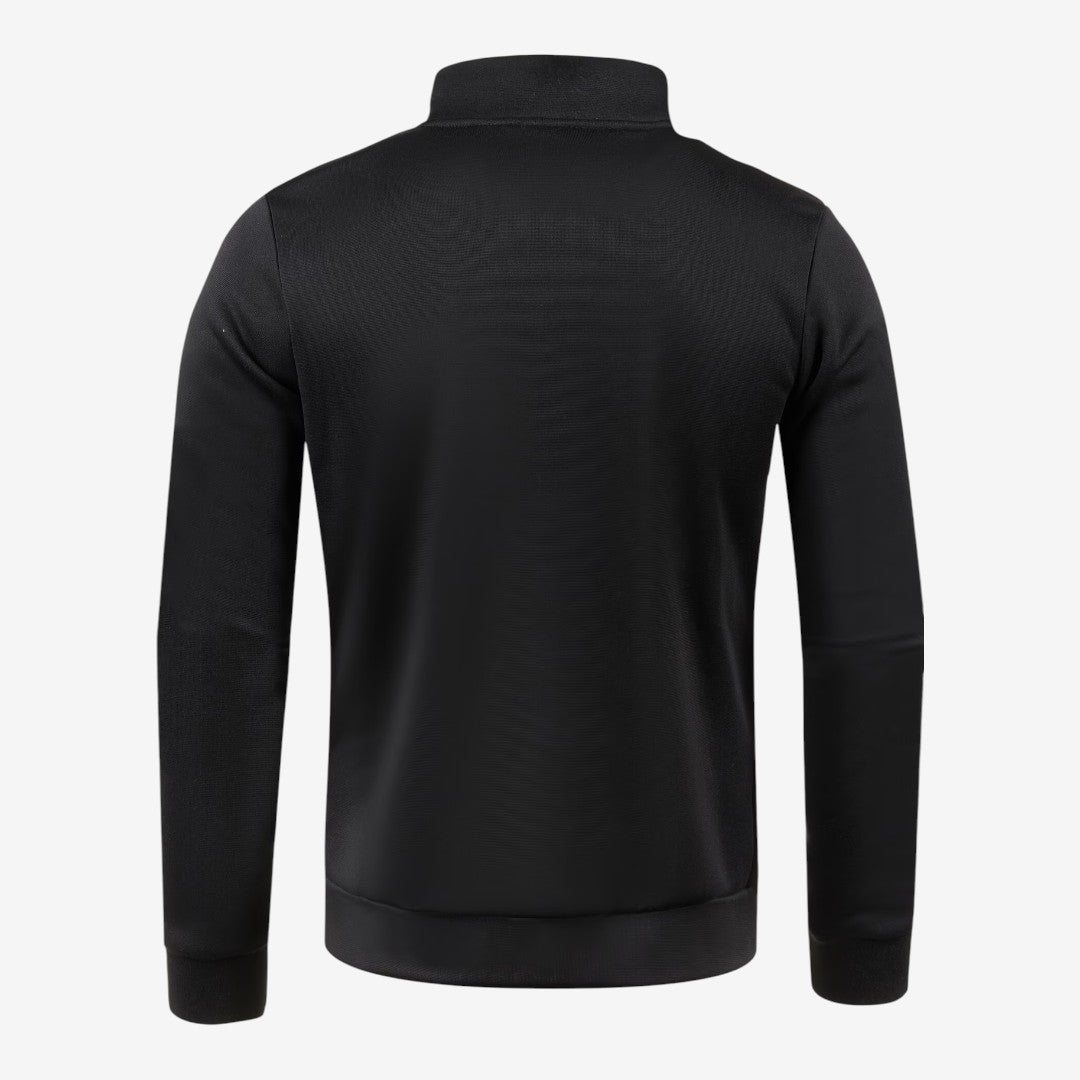 Slim-Fit Men's Knit Zip Jacket with High Neck – Casual, Everyday Wear