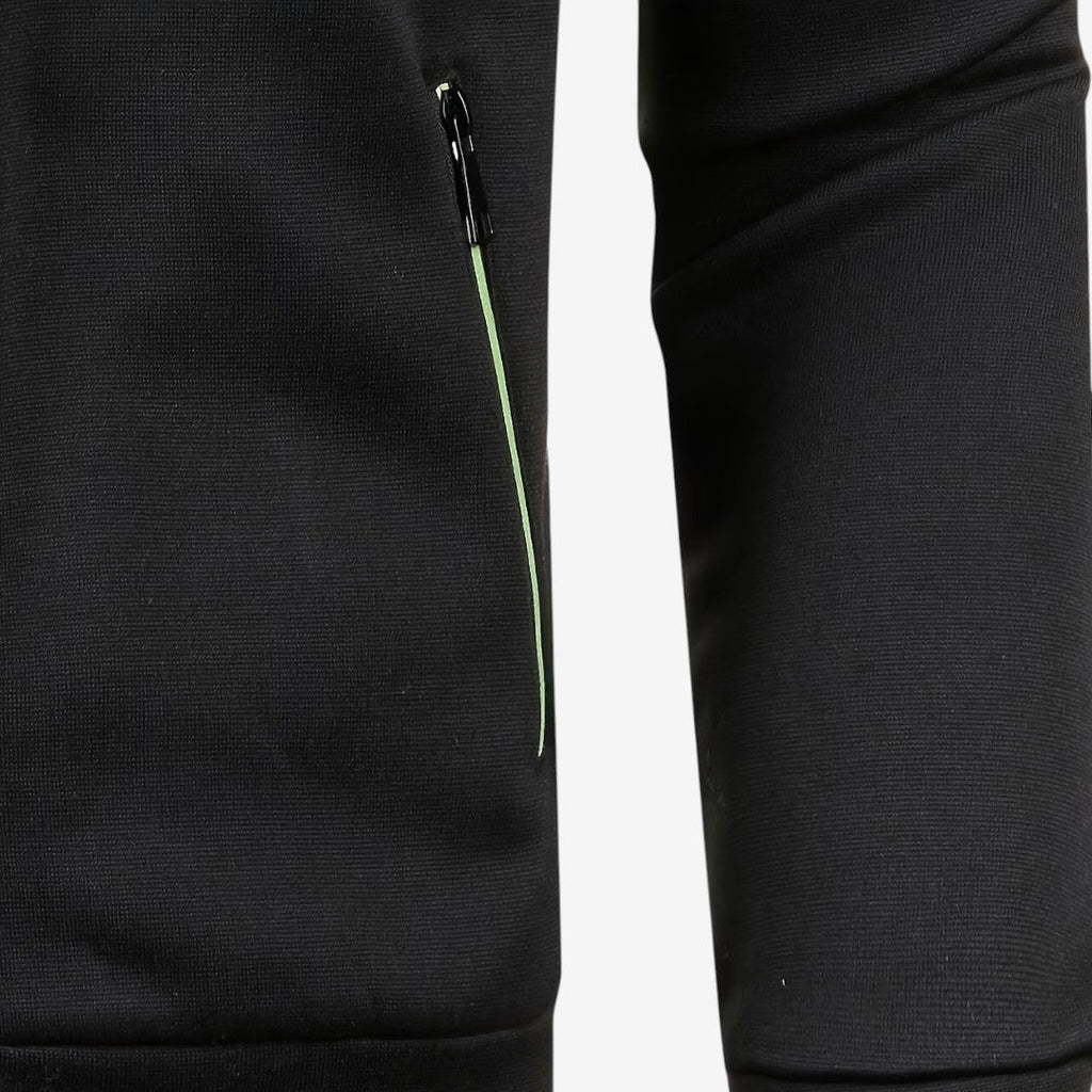 Slim-Fit Men's Knit Zip Jacket with High Neck – Casual, Everyday Wear