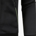Slim-Fit Men's Knit Zip Jacket with High Neck – Casual, Everyday Wear