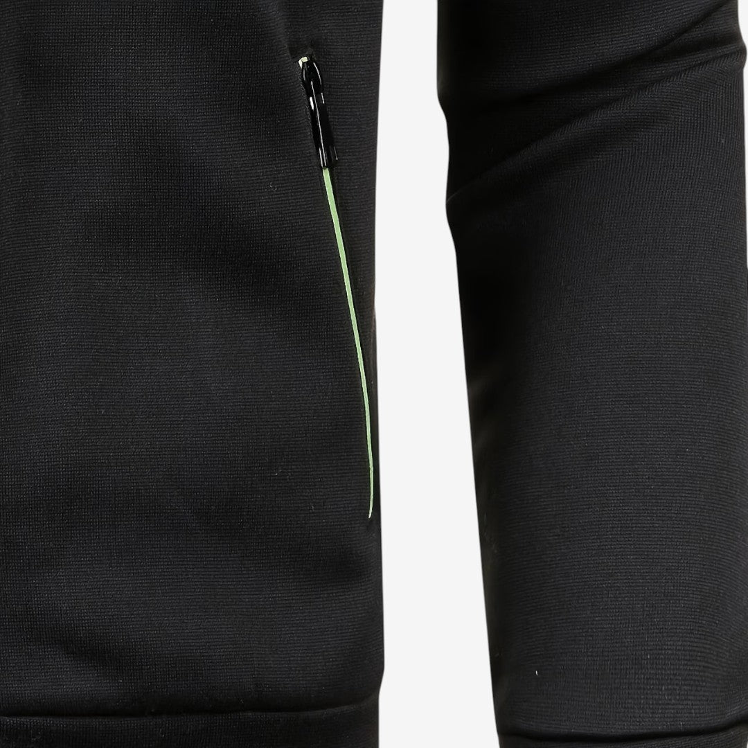 Slim-Fit Men's Knit Zip Jacket with High Neck – Casual, Everyday Wear