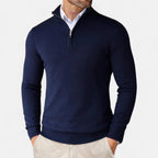 Slim-Fit Men's Zip-Up Sweater – Casual Wear, Everyday Comfort