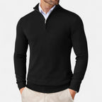 Slim-Fit Men's Zip-Up Sweater – Casual Wear, Everyday Comfort