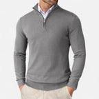 Slim-Fit Men's Zip-Up Sweater – Casual Wear, Everyday Comfort