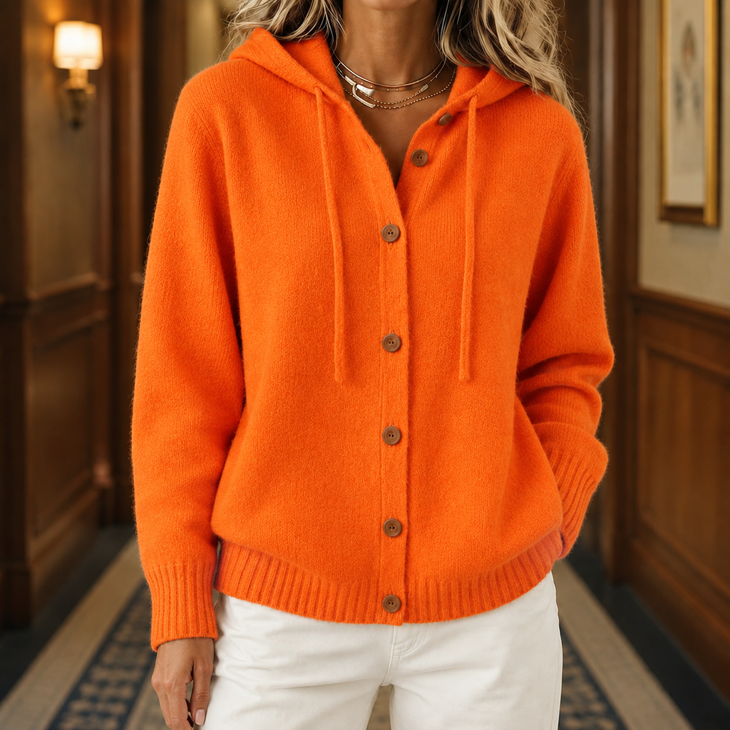 Soft Hooded Cardigan for Women – Casual Wear, Layering