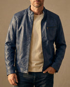 Stylish Men's Leather Jacket – Casual Wear, Everyday Use