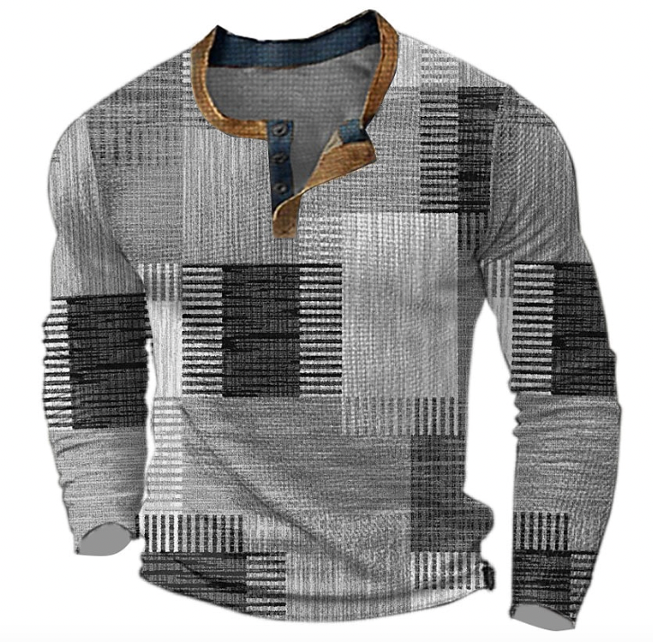 Stylish Patterned Men's Sweater – Casual Wear, Everyday Comfort