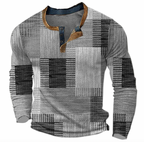 Stylish Patterned Men's Sweater – Casual Wear, Everyday Comfort