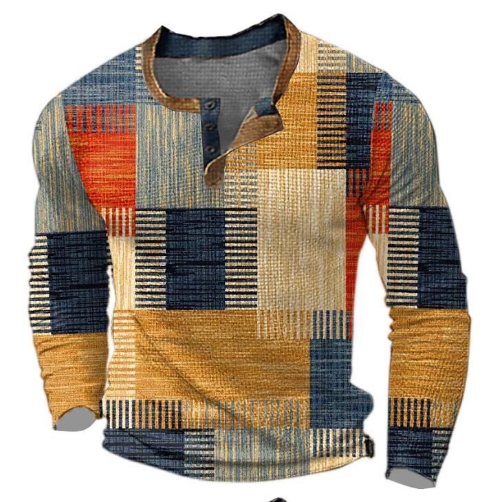 Stylish Patterned Men's Sweater – Casual Wear, Everyday Comfort