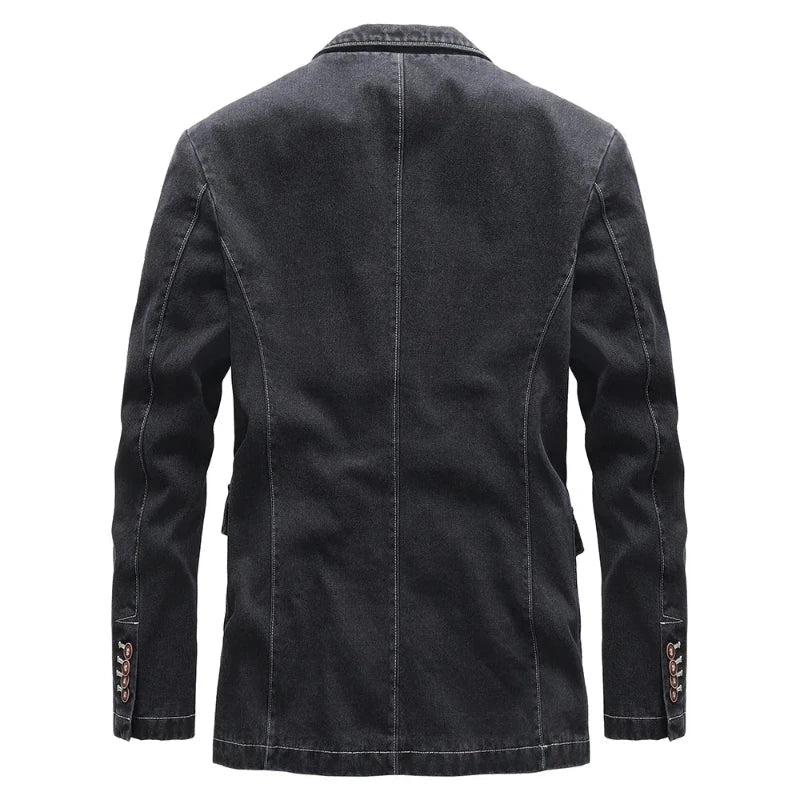 Tailored Denim Blazer – Casual Wear, Office Style