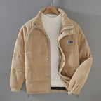 Thermal-Insulated Corduroy Jacket for Men, Comfort Fit – Casual, Outdoor