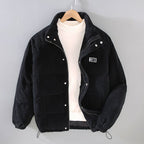 Thermal-Insulated Corduroy Jacket for Men, Comfort Fit – Casual, Outdoor