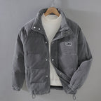Thermal-Insulated Corduroy Jacket for Men, Comfort Fit – Casual, Outdoor