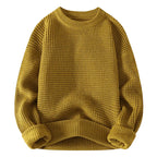 Thermal Knit Crewneck Pullover – Casual Wear, Everyday Comfort