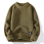 Thermal Knit Crewneck Pullover – Casual Wear, Everyday Comfort