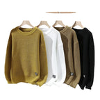 Thermal Knit Crewneck Pullover – Casual Wear, Everyday Comfort