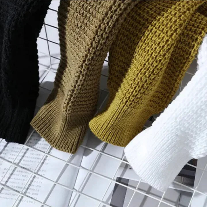 Thermal Knit Crewneck Pullover – Casual Wear, Everyday Comfort