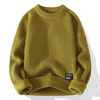 Thermal Knit Crewneck Pullover – Casual Wear, Everyday Comfort