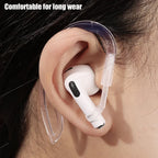 Transparent Silicone Ear Hooks for Airpods Adjustable – Sports, Travel